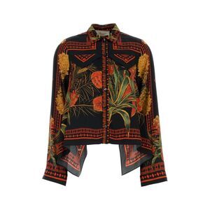 Blumarine Women Printed Twill Shirt